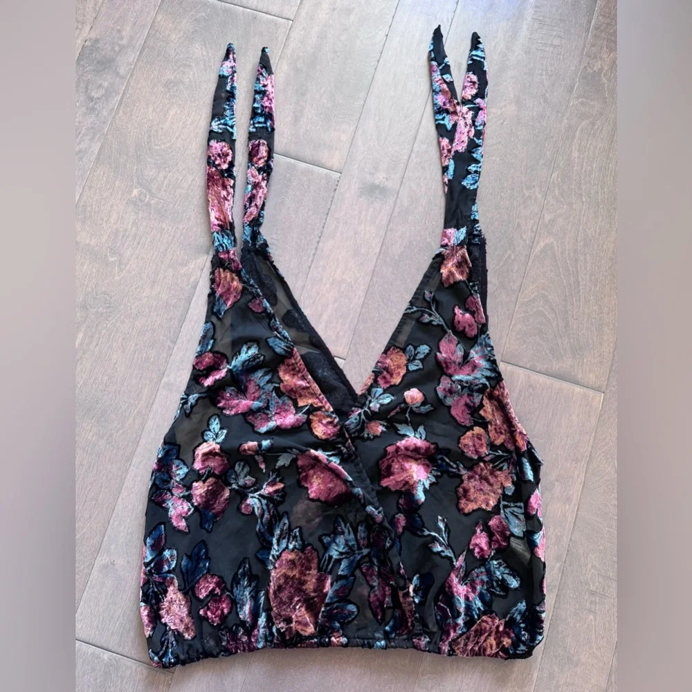 Free People Tied To You Tank-Dark Combo